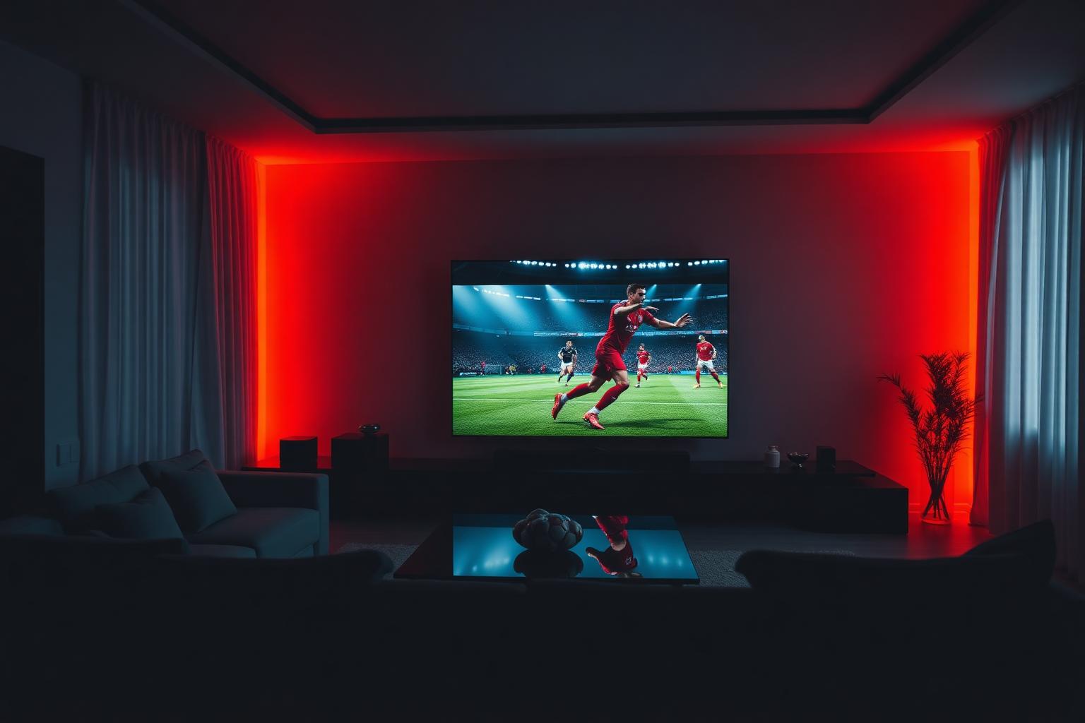 TV exibindo IPTV em 4K